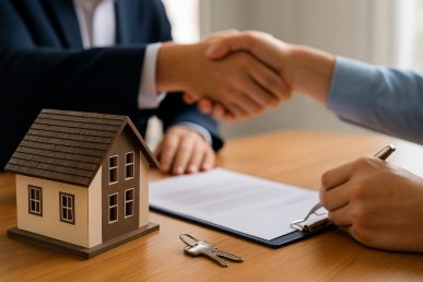 Venta de vivienda heredada con firma de contrato y entrega de llaves